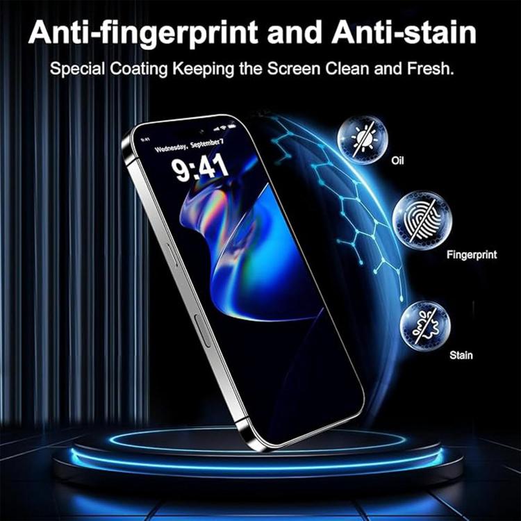 For Redmi 13x Kalebol 10pcs High-Aluminum Semi-Screen Anti-Fingerprint HD Tempered Glass Film