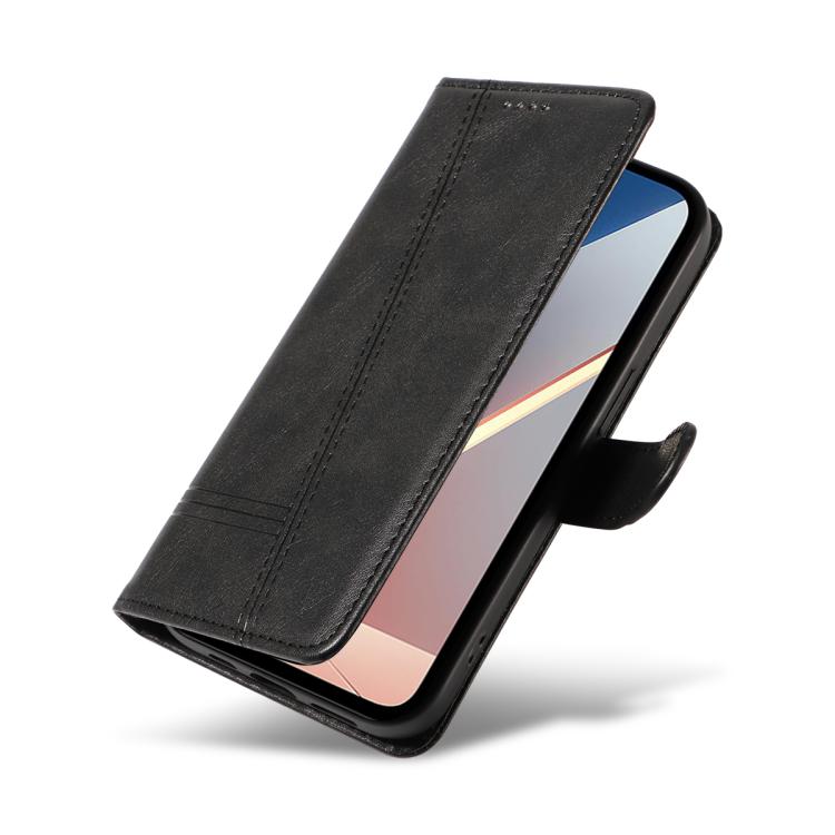 For Xiaomi Poco M7 4G 169mm T-type Stitch Leather Phone Case