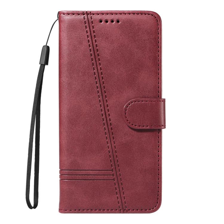 For Xiaomi Poco M7 4G 169mm T-type Stitch Leather Phone Case
