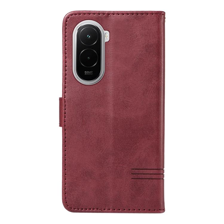 For Xiaomi Poco M7 4G 169mm T-type Stitch Leather Phone Case