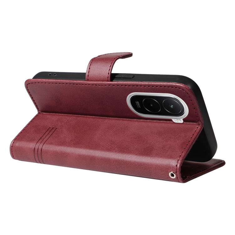 For Xiaomi Poco M7 4G 169mm T-type Stitch Leather Phone Case