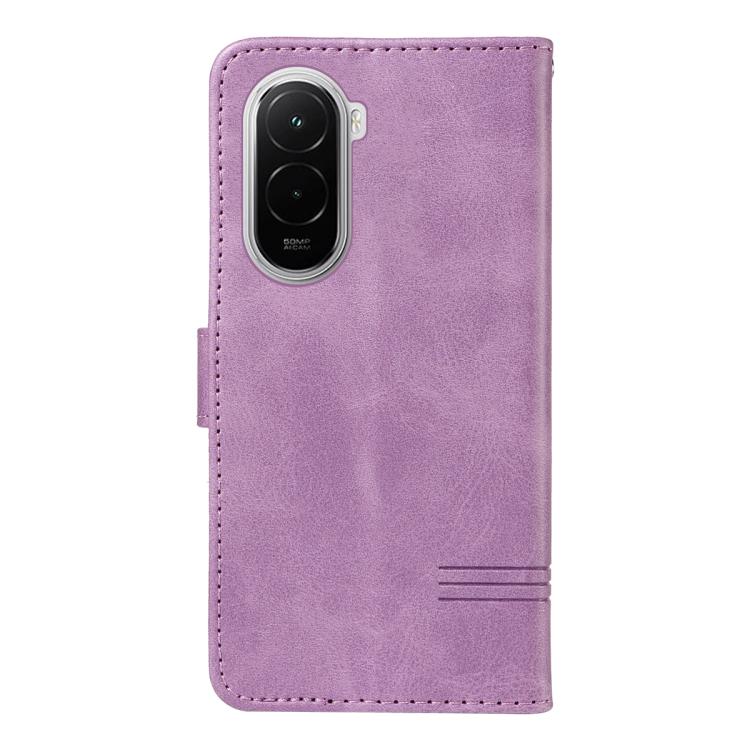 For Xiaomi Poco M7 4G 169mm T-type Stitch Leather Phone Case