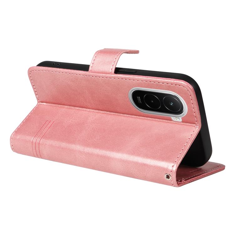 For Xiaomi Poco M7 4G 169mm T-type Stitch Leather Phone Case