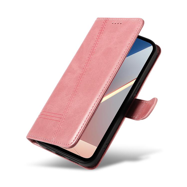 For Xiaomi Poco M7 4G 169mm T-type Stitch Leather Phone Case