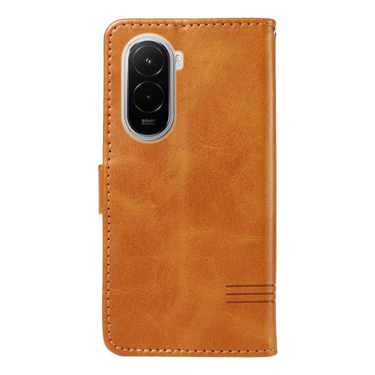 For Xiaomi Poco M7 4G 169mm T-type Stitch Leather Phone Case