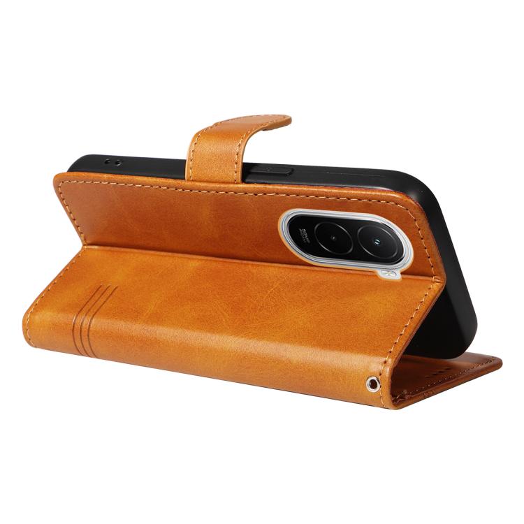 For Xiaomi Poco M7 4G 169mm T-type Stitch Leather Phone Case