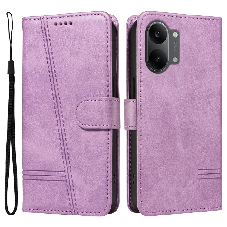 For Xiaomi Poco X8 Pro Max 5G T-type Stitch Leather Phone Case