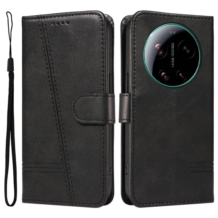 For Xiaomi 17 Ultra T-type Stitch Leather Phone Case