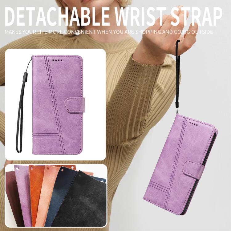 For Xiaomi 17 Ultra T-type Stitch Leather Phone Case