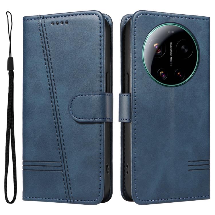 For Xiaomi 17 Ultra T-type Stitch Leather Phone Case