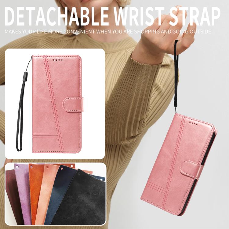 For Xiaomi 17 Ultra T-type Stitch Leather Phone Case
