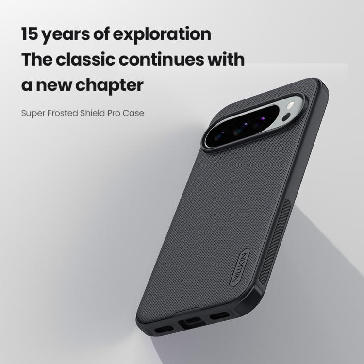 For Google Pixel 10 / 10 Pro NILLKIN Frosted Shield Pro PC + TPU Phone Case - Black