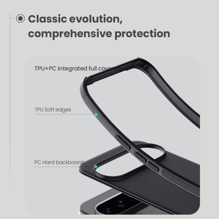 For Google Pixel 10 / 10 Pro NILLKIN Frosted Shield Pro PC + TPU Phone Case - Black