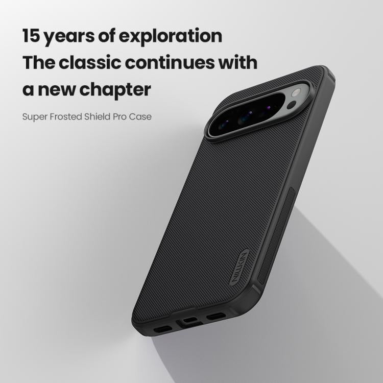 For Google Pixel 10 Pro XL NILLKIN Frosted Shield Pro PC + TPU Phone Case - Black