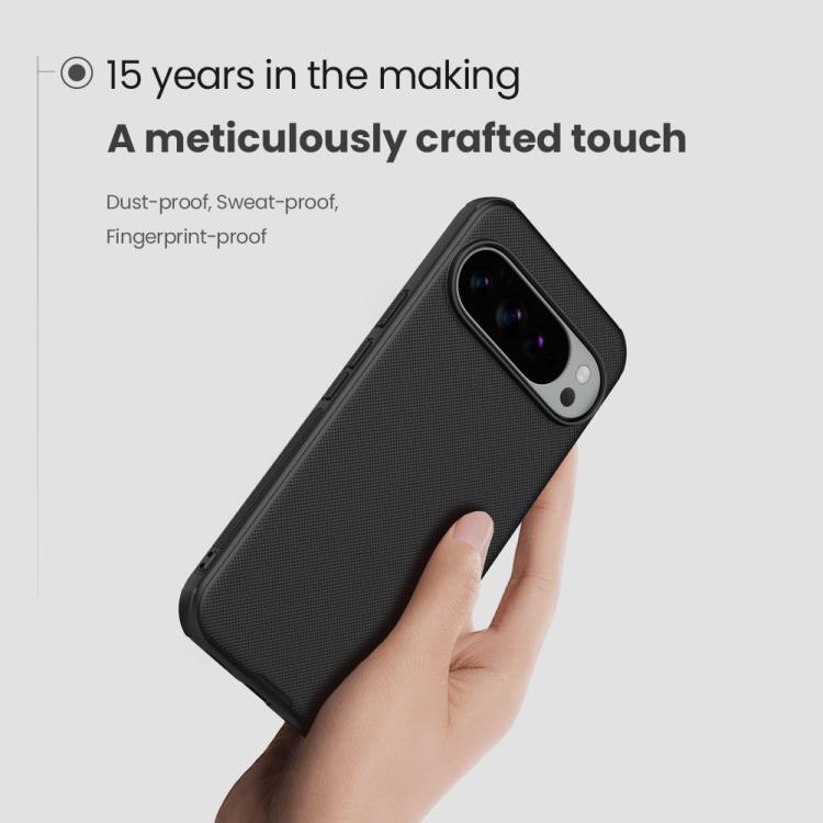 For Google Pixel 10 Pro XL NILLKIN Frosted Shield Pro PC + TPU Phone Case - Black
