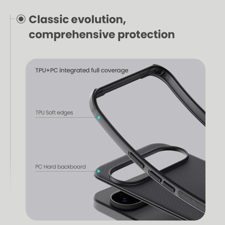 For Google Pixel 10 Pro XL NILLKIN Frosted Shield Pro PC + TPU Phone Case - Black