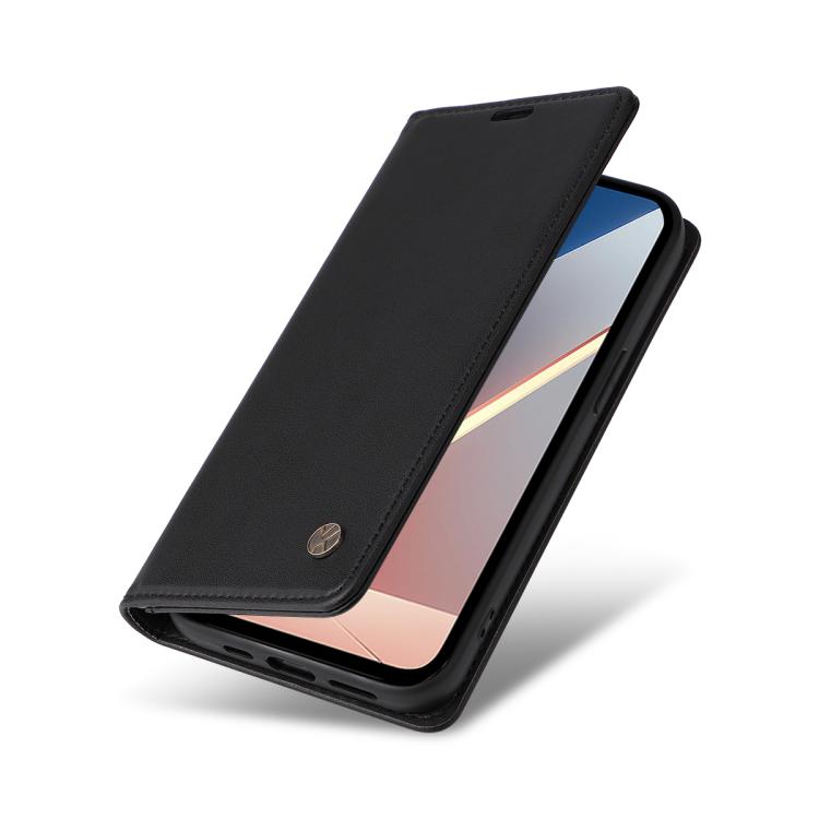 For Xiaomi POCO M7 4G 169mm YIKATU YK-001 Ultra-thin Strong Magnet Leather Phone Case