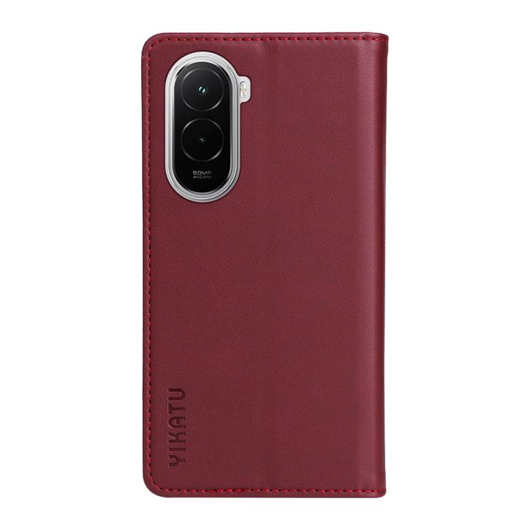 For Xiaomi POCO M7 4G 169mm YIKATU YK-001 Ultra-thin Strong Magnet Leather Phone Case