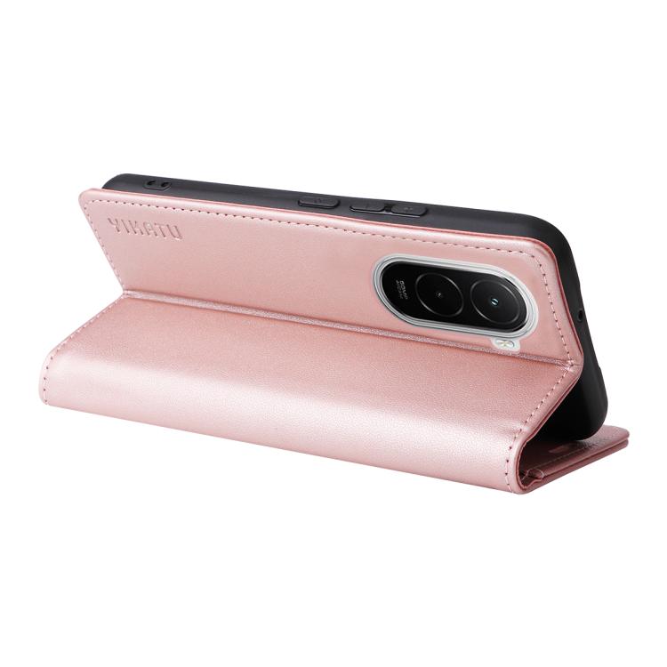 For Xiaomi POCO M7 4G 169mm YIKATU YK-001 Ultra-thin Strong Magnet Leather Phone Case