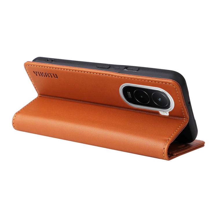 For Xiaomi POCO M7 4G 169mm YIKATU YK-001 Ultra-thin Strong Magnet Leather Phone Case