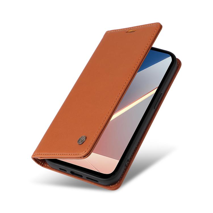 For Xiaomi POCO M7 4G 169mm YIKATU YK-001 Ultra-thin Strong Magnet Leather Phone Case
