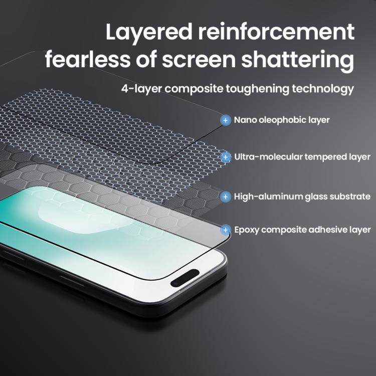 For iPhone 17 Pro NILLKIN CP+Pro Explosion-proof Tempered Glass Film with Dust-free Cabin