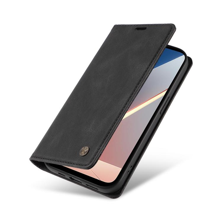 For Xiaomi POCO M7 4G 169mm YIKATU YK-004 Skin Feel Gen2 Strong Magnet Leather Phone Case