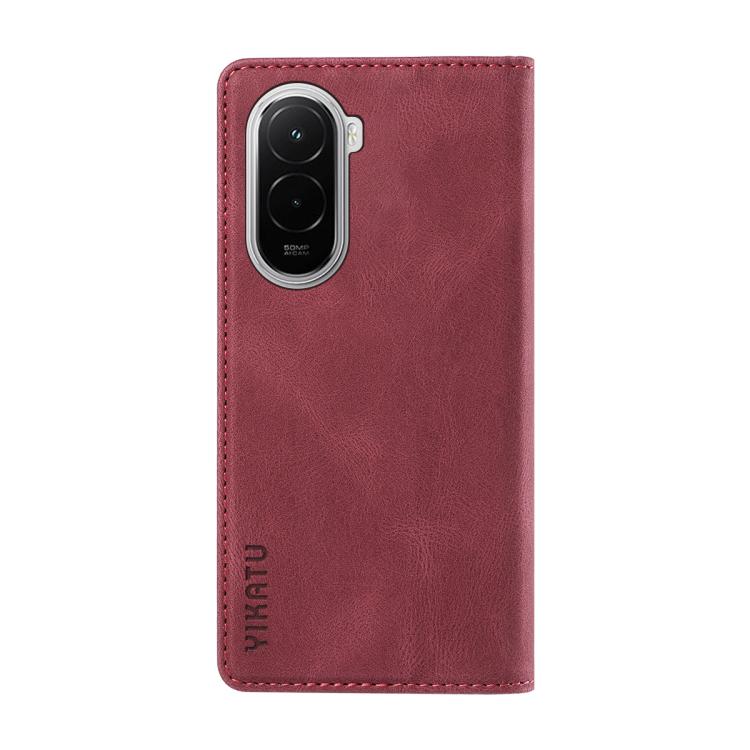 For Xiaomi POCO M7 4G 169mm YIKATU YK-004 Skin Feel Gen2 Strong Magnet Leather Phone Case