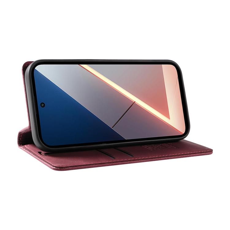 For Xiaomi POCO M7 4G 169mm YIKATU YK-004 Skin Feel Gen2 Strong Magnet Leather Phone Case