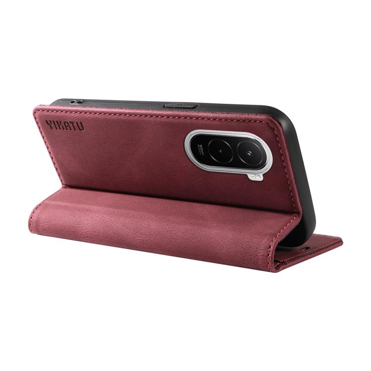 For Xiaomi POCO M7 4G 169mm YIKATU YK-004 Skin Feel Gen2 Strong Magnet Leather Phone Case