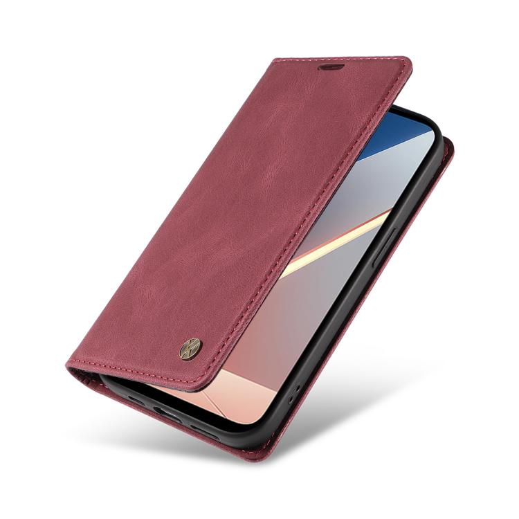 For Xiaomi POCO M7 4G 169mm YIKATU YK-004 Skin Feel Gen2 Strong Magnet Leather Phone Case