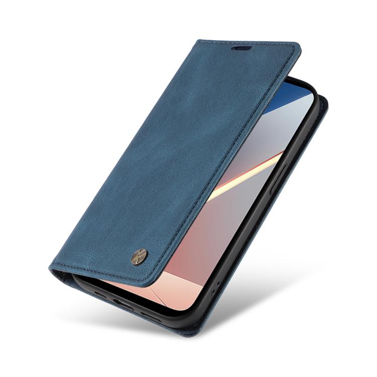 For Xiaomi POCO M7 4G 169mm YIKATU YK-004 Skin Feel Gen2 Strong Magnet Leather Phone Case