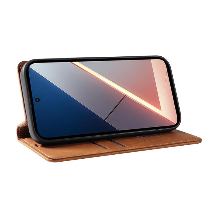 For Xiaomi POCO M7 4G 169mm YIKATU YK-004 Skin Feel Gen2 Strong Magnet Leather Phone Case