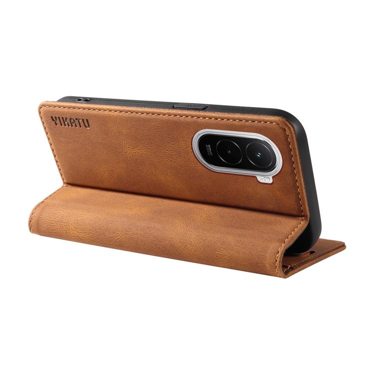 For Xiaomi POCO M7 4G 169mm YIKATU YK-004 Skin Feel Gen2 Strong Magnet Leather Phone Case