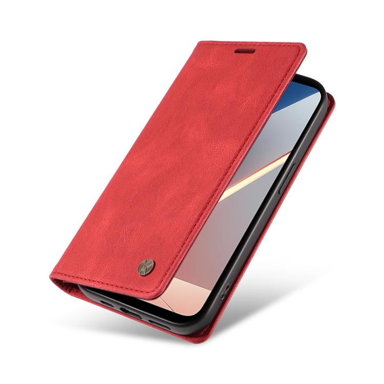 For Xiaomi POCO M7 4G 169mm YIKATU YK-004 Skin Feel Gen2 Strong Magnet Leather Phone Case