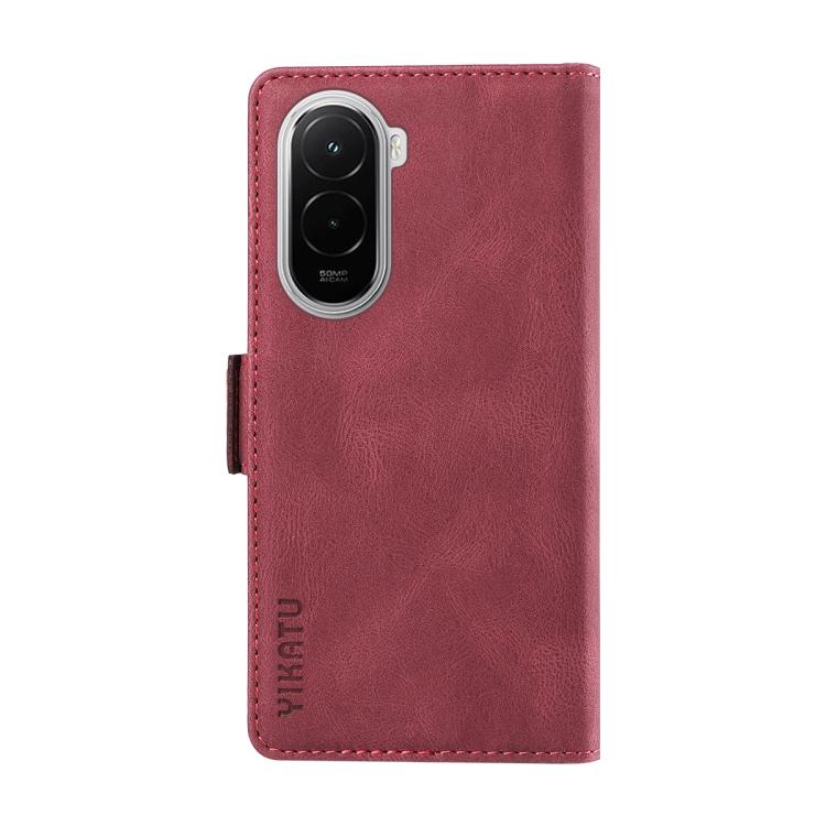 For Xiaomi POCO M7 4G 169mm YIKATU YK-005 Skin Feel Gen2 Side Buckle Leather Phone Case