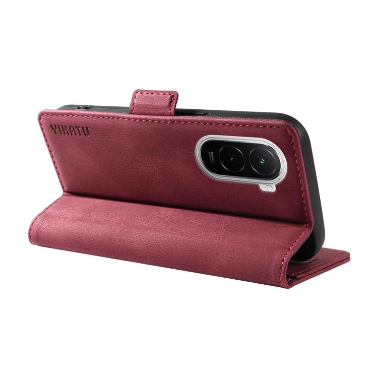 For Xiaomi POCO M7 4G 169mm YIKATU YK-005 Skin Feel Gen2 Side Buckle Leather Phone Case