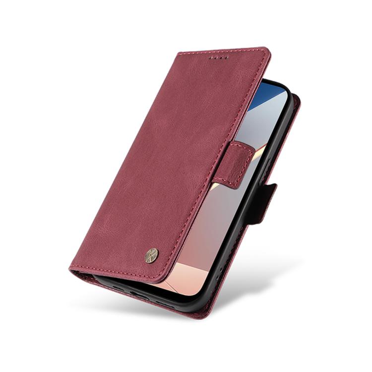 For Xiaomi POCO M7 4G 169mm YIKATU YK-005 Skin Feel Gen2 Side Buckle Leather Phone Case
