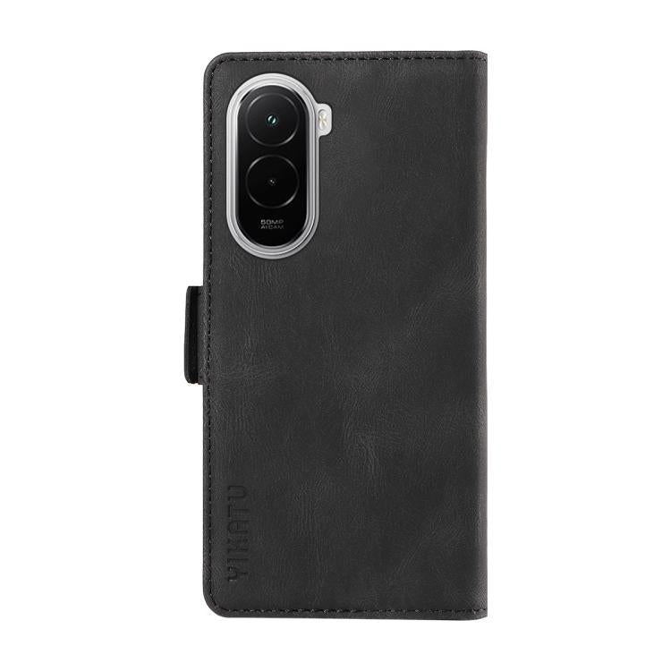 For Xiaomi POCO M7 4G 169mm YIKATU YK-005 Skin Feel Gen2 Side Buckle Leather Phone Case