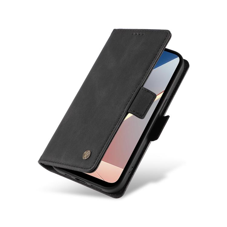 For Xiaomi POCO M7 4G 169mm YIKATU YK-005 Skin Feel Gen2 Side Buckle Leather Phone Case