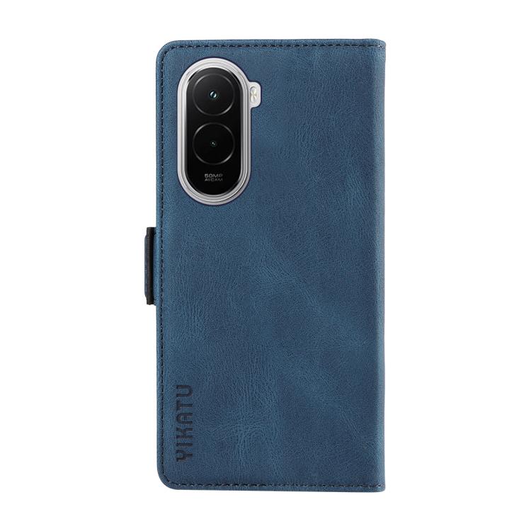 For Xiaomi POCO M7 4G 169mm YIKATU YK-005 Skin Feel Gen2 Side Buckle Leather Phone Case