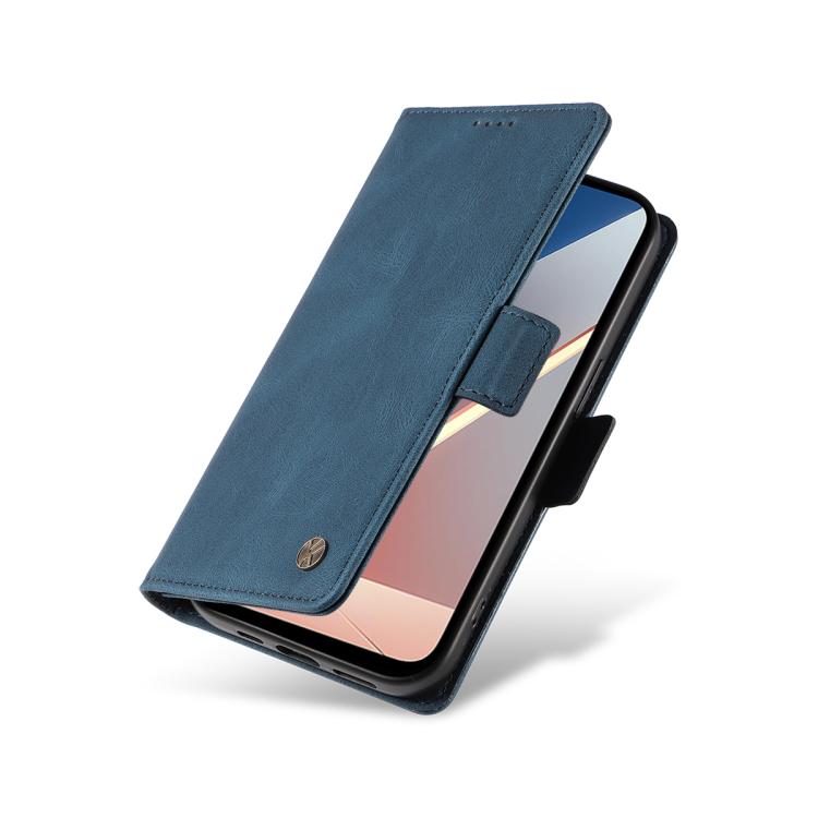 For Xiaomi POCO M7 4G 169mm YIKATU YK-005 Skin Feel Gen2 Side Buckle Leather Phone Case