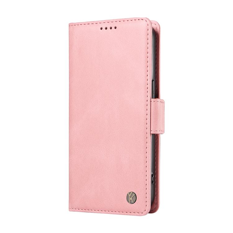 For Xiaomi POCO M7 4G 169mm YIKATU YK-005 Skin Feel Gen2 Side Buckle Leather Phone Case