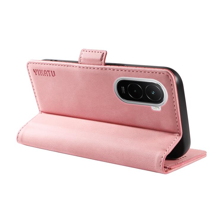 For Xiaomi POCO M7 4G 169mm YIKATU YK-005 Skin Feel Gen2 Side Buckle Leather Phone Case
