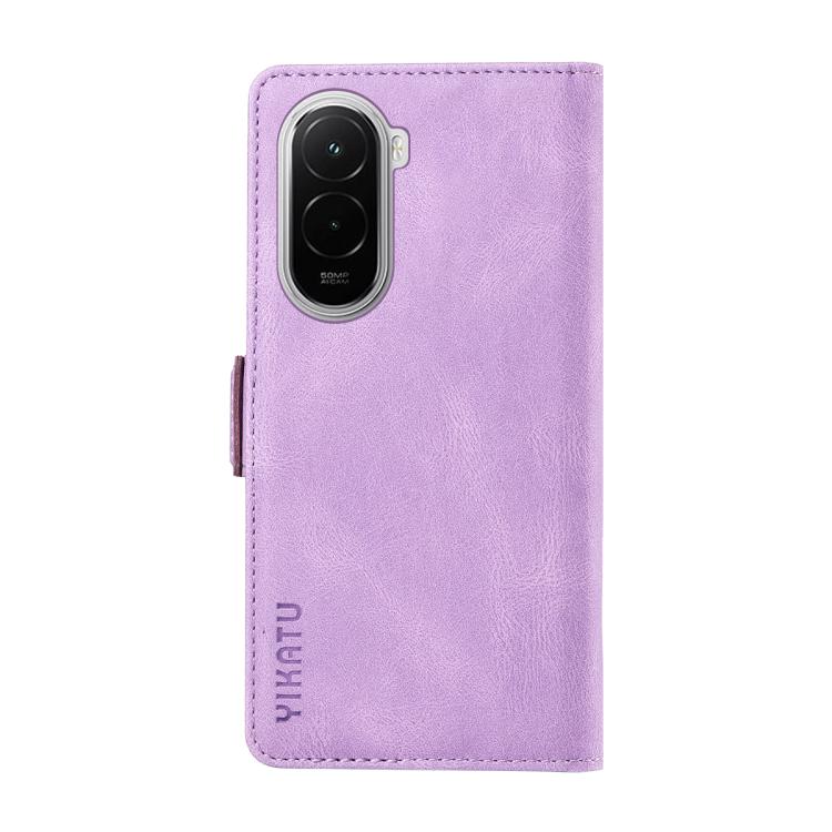 For Xiaomi POCO M7 4G 169mm YIKATU YK-005 Skin Feel Gen2 Side Buckle Leather Phone Case