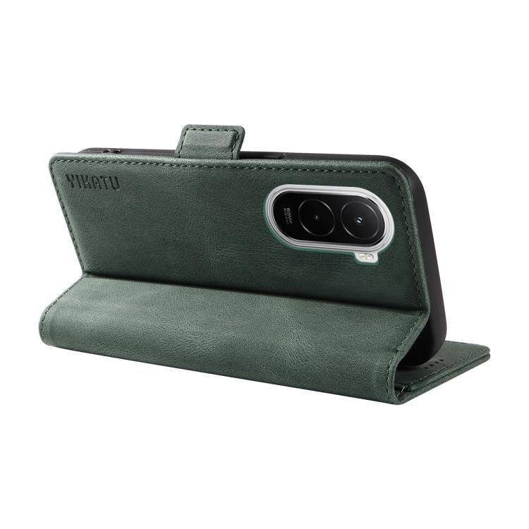 For Xiaomi POCO M7 4G 169mm YIKATU YK-005 Skin Feel Gen2 Side Buckle Leather Phone Case