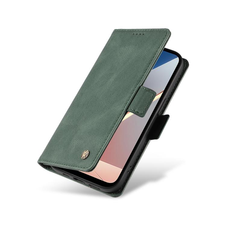For Xiaomi POCO M7 4G 169mm YIKATU YK-005 Skin Feel Gen2 Side Buckle Leather Phone Case
