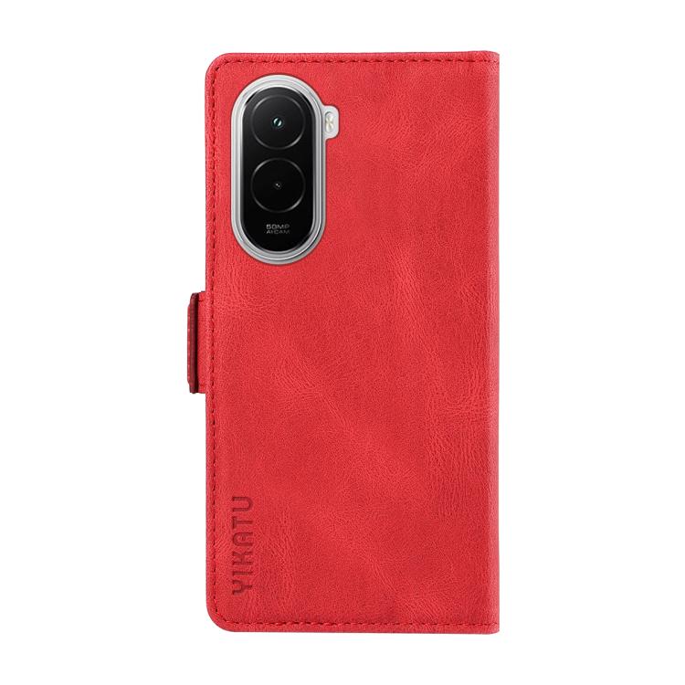 For Xiaomi POCO M7 4G 169mm YIKATU YK-005 Skin Feel Gen2 Side Buckle Leather Phone Case
