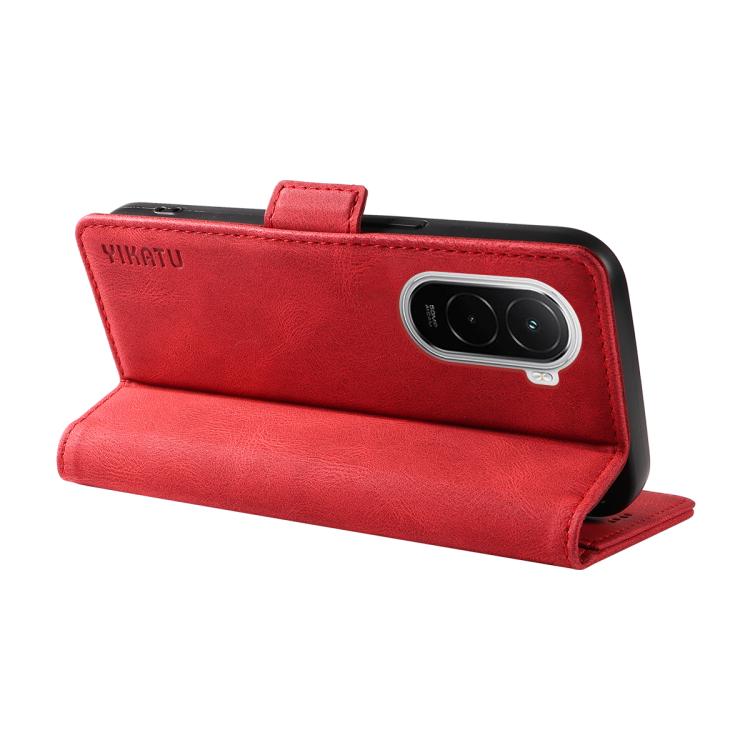 For Xiaomi POCO M7 4G 169mm YIKATU YK-005 Skin Feel Gen2 Side Buckle Leather Phone Case