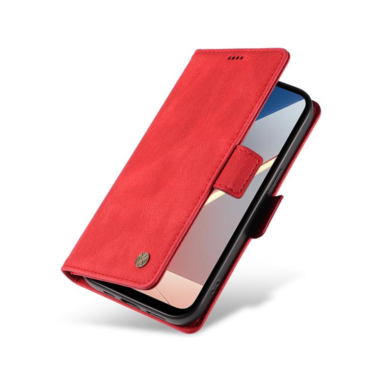 For Xiaomi POCO M7 4G 169mm YIKATU YK-005 Skin Feel Gen2 Side Buckle Leather Phone Case